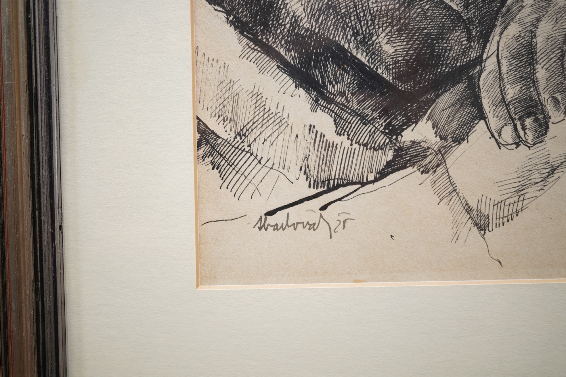 Vilmos Aba-Novák, Hungarian (1894-1941), Head study
